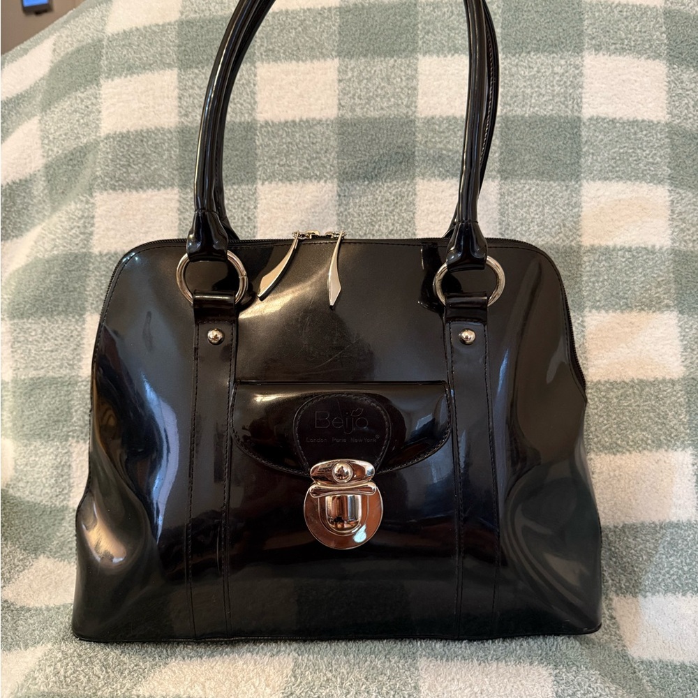 Beijo Patent Leather Handbag